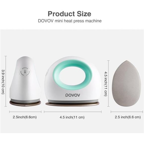 Mini Heat Press, Small Heat Press Machine for T Shirt, Shoes, Hats, Iron Press - Picture 2 of 6